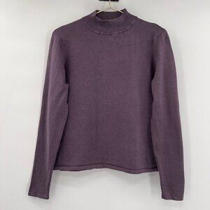 Pendleton Women's Turtle Neck Long Sleeve Silk Blend Purple Sweater M